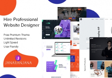 Professional wordpress Website Design or shopify full website creation