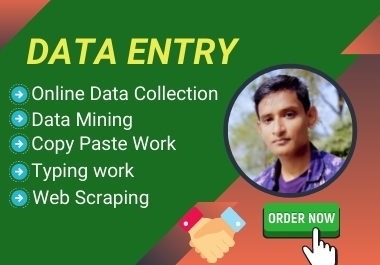 I will do administrator virtual assistant for data entry,  Copy paste
