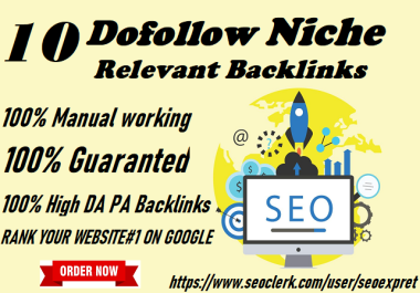 Increase Your Website Visitor Very Fast With OUR 10 Dofollow Manual Niche Relevant Backlinks
