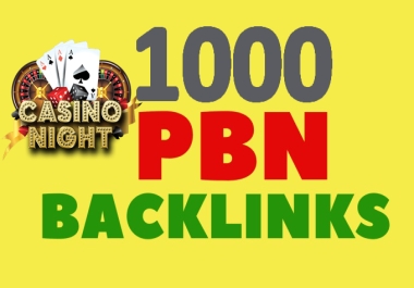 Rank your website 1000 PBN DA 50+ PA 30+ Casino Poker Judi slots Gambling UFABET Related backlinks