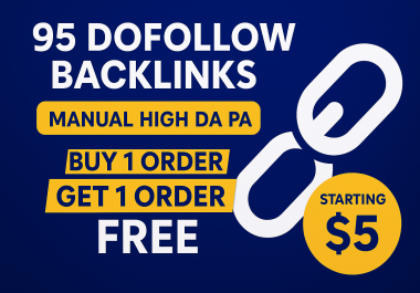 I will submit 95 dofollow backlinks of domain authority 30 plus