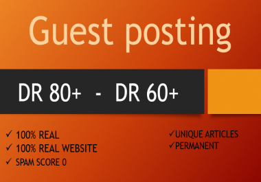 Rank Your Site with 2 Guest posts 110percent Real backlinks