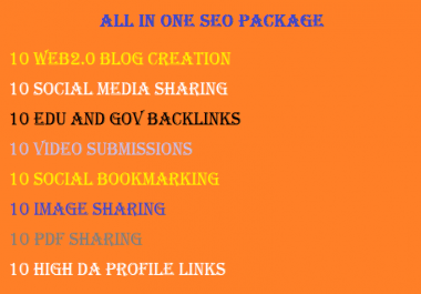 Complete SEO Pack Get High quality backlinks from High PR High DA Websites Only
