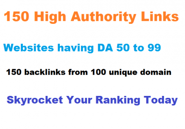 Best SEO Link Building Services,  Get 150 High Authority Backlinks from High Authority websites only