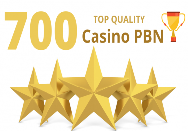 Top quality 700 Casino/Gambling/Poker/Betting web 2.0 Pbn from 700 unique sites