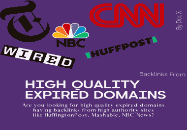 Expired Domain Having backlinks From High Authority Site