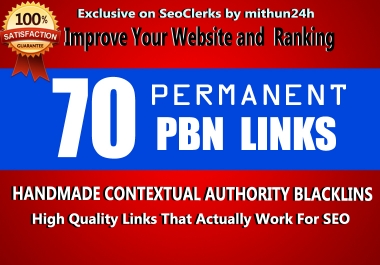 build Web2.0 Backlinks at 70 platforms necessary for perfect SEO