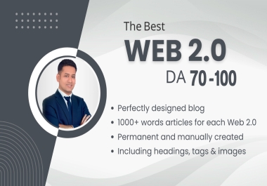 I will build high da web 2 0 dofollow manual backlinks