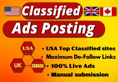 I will post 50 premium classified ads on the high PR USA classified ad posting sites