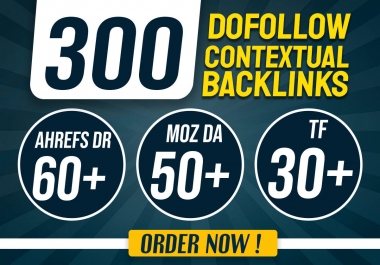 Provide you 300 Dofollow High DR DA and TF PBN backlinks for Good seo Results