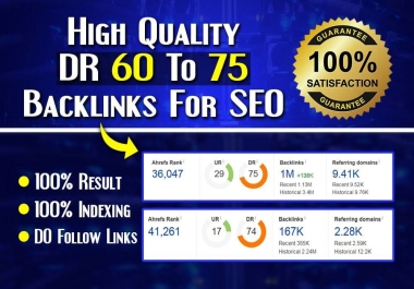 I will create 5 DR 60 to 75 PBN contextual dofollw backlinks for good seo results