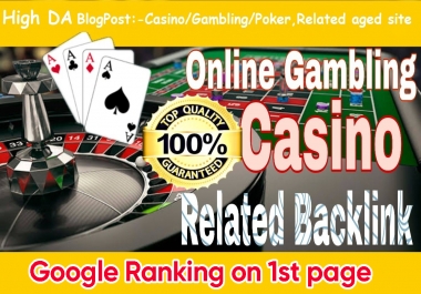 Permanent 3500+ powerful Casino,  Gambling,  Poker,  Sports betting,  Judi related backlinks unique site