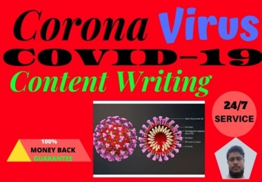 Corona Virus Disease COVID-19 Article Writing 500 Words on topics related Service