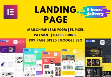 I will create WordPress Website and landing page design with elementor