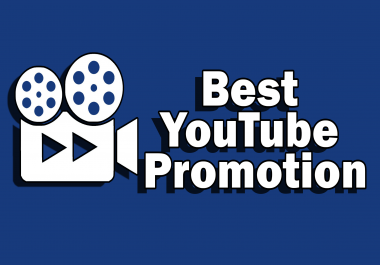 I Will Provide Complete YouTube Promotion Package