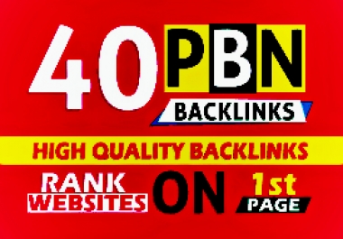 40 High quality PBN Backlinks with High PA 20+ DA TF CF 20+