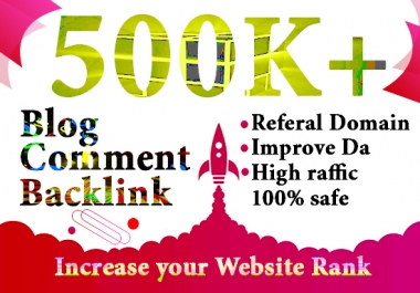 I will create 500,000 highly verified blogcomment backlinks for your website using gsa