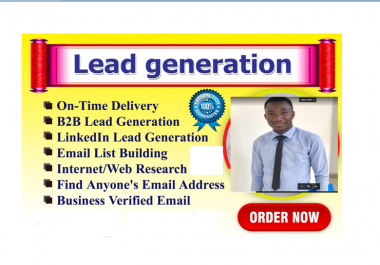 I will do lead generation for your targeted niche