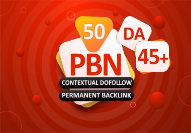 Get 50 PBNs DA 45+ Permanent Dofollow Contextual Backlink