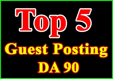 publish 5 guest post on high da backlinks