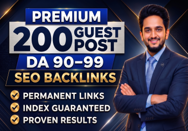 Write & Publish DA 90+ High Quality SEO Dofollow Guest Post Backlinks for Manual Link Building