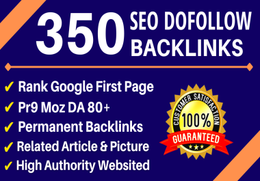 Manually 350 SEO Dofollow High Authority Mixed Profile Backlinks,  Guest Posts,  Web 2.0,  Edu Etc