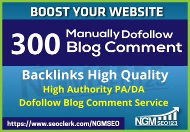 I will do 300 Dofollow Blog Comment Backlinks SEO LOW OBL