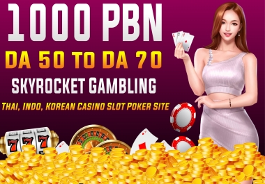 Ranking Your Casino,  Toto,  judi bola,  UFA,  betting website with DA70-50 PBNs 1000 Dofollow links
