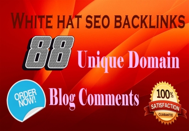 I will do 88 white-hat SEO Backlinks on Unique Domain Comments Links