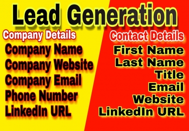 I will do lead generation and email list building