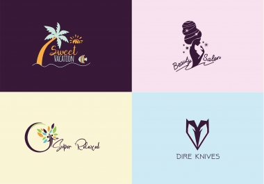 Design a unique modern logo with source file