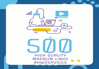 500 Links - Magnum SEO - Includes High Quality Social Signals,  Bookmarks and Backlinks