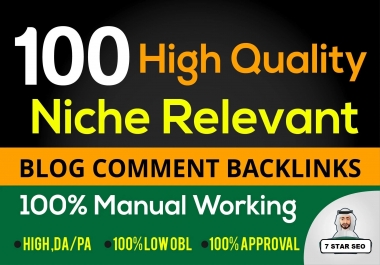 Create 100 Niche Blog Comment with 2020 NEW BULLET PROOF STRATEGY