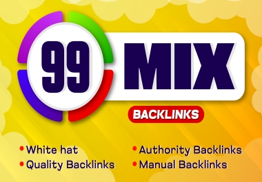 Mix Manually build 100 Powerful DA 90-60+ Dofollow SEO Backlinks