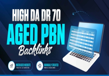 Premium PBN - Build 50 super high DA/DR 70+ dofollow Aged PBN backlinks Highly recommeded