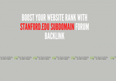 3 Backlink on Standford. edu Website Subdomain - DR-92,  DA-93