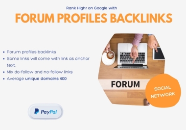 Get 500 High Qoulity Forum Profile links