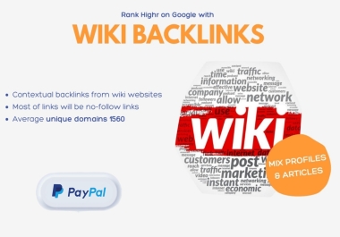 Get 250 Contextual Wiki Backlinks