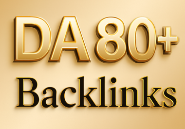 Get 50 DA 80+ High Authority SEO Backlinks Premium Dofollow Links for Google Ranking