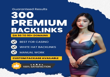 300 White Hat Backlinks Safe,  Manual & Google-Friendly SEO Links