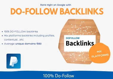 I will create 1000 Premium Quality 100 Do-follow Backlinks