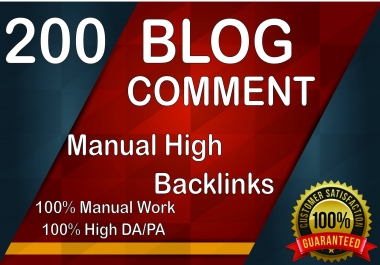 i will do 200 blog comments dofollow backlinks