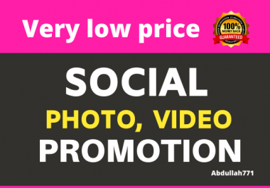Add High Quality Video Promotion and Social Marketing