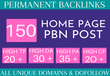 Manaul 150 Homepage PBN Unique domains With High Qaulity Metrics