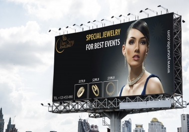 I will design a billboard,  roller banner,  yard sign,  outdoor ads