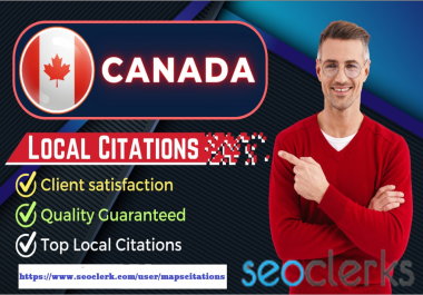 I will do best 70 canada local seo citations for rank to top
