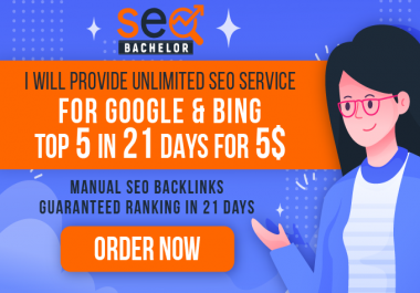I will do ultimate seo service for page 1 rankings in days