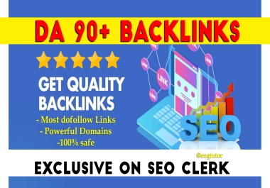 100+ Manual PR9 DA 90+ Safe SEO Backlinks Increase your Google Ranking