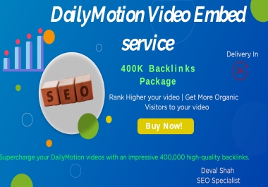 Maximize DailyMotion Success 400K Backlinks & SEO Magic