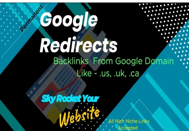 Permanent 190 plus Gedirects Backlinks from Domain DR98